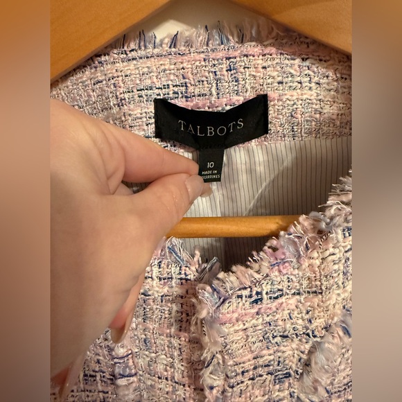 New Talbots BLOOMING TWEED JACKET Women’s Size 10 - Picture 4 of 7